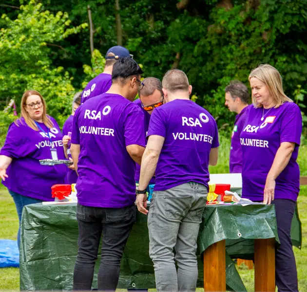Corporate volunteers