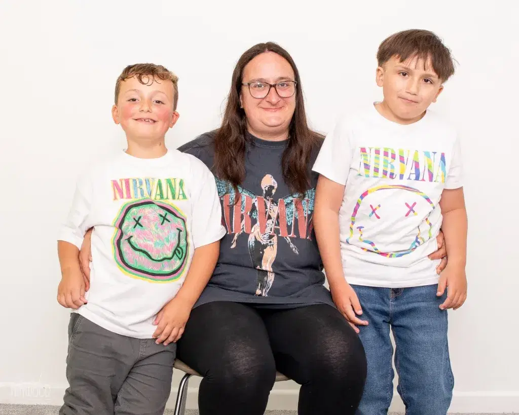 Mother and two sons
