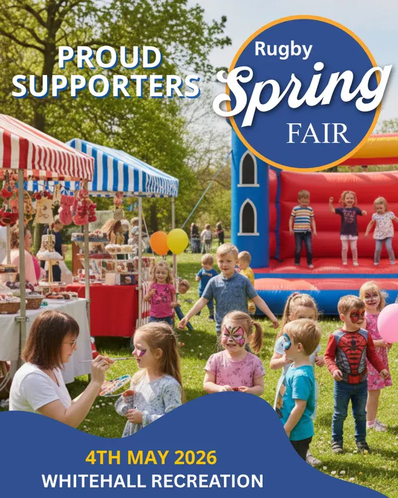The Rugby Spring fair poster